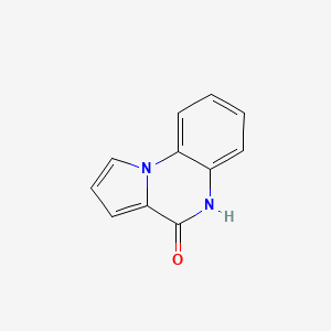 Pyrrolo[1,2-a]quinoxalin-4(5H)-one chemical structure (CAS 6025-68-9)