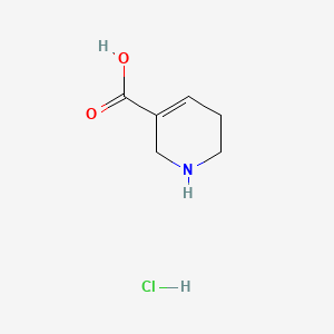 1,2,5,6-Tetrahydropyridine-3-carboxylic acid hydrochloride chemical structure (CAS 6027-91-4)
