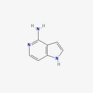 1H-Pyrrolo[3,2-c]pyridin-4-amine chemical structure (CAS 60290-23-5)