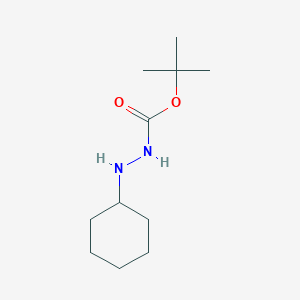tert-Butyl 2-cyclohexylhydrazinecarboxylate chemical structure (CAS 60295-21-8)