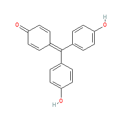 4-(Bis(4-hydroxyphenyl)methylene)cyclohexa-2,5-dien-1-one chemical structure (CAS 603-45-2)