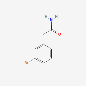 2-(3-Bromophenyl)acetamide chemical structure (CAS 60312-83-6)