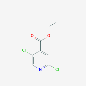 Ethyl 2,5-dichloroisonicotinate chemical structure (CAS 603122-76-5)