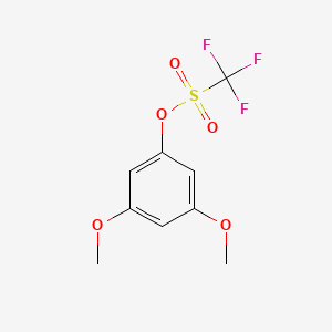 3,5-Dimethoxyphenyl triflate chemical structure (CAS 60319-09-7)