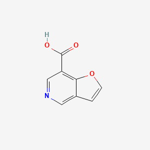 Furo[3,2-c]pyridine-7-carboxylic acid chemical structure (CAS 603302-86-9)