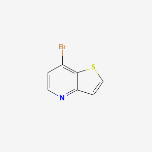 7-Bromothieno[3,2-b]pyridine chemical structure (CAS 603305-89-1)