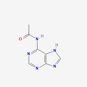 N-(9H-Purin-6-yl)acetamide chemical structure (CAS 6034-68-0)