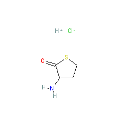 3-Aminodihydrothiophen-2(3H)-one hydrochloride chemical structure (CAS 6038-19-3)