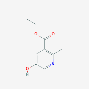 Ethyl 5-hydroxy-2-methylnicotinate chemical structure (CAS 60390-47-8)