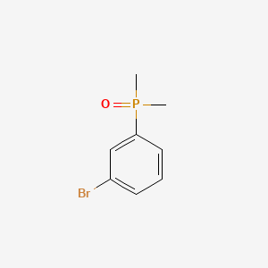 (3-Bromophenyl)dimethylphosphine oxide chemical structure (CAS 60398-84-7)
