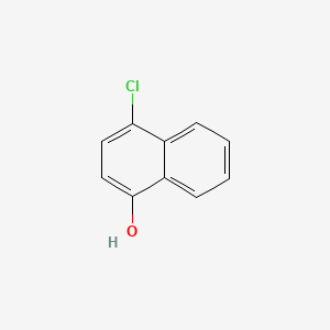 4-Chloronaphthalen-1-ol chemical structure (CAS 604-44-4)
