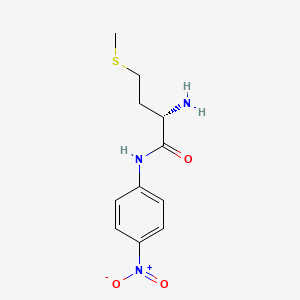 (S)-2-Amino-4-(methylthio)-N-(4-nitrophenyl)butanamide chemical structure (CAS 6042-04-2)