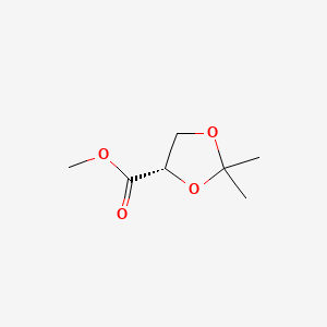 (S)-Methyl 2,2-dimethyl-1,3-dioxolane-4-carboxylate chemical structure (CAS 60456-21-5)