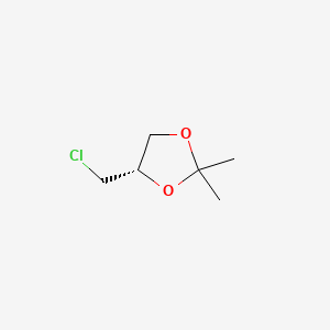 (S)-4-(Chloromethyl)-2,2-dimethyl-1,3-dioxolane chemical structure (CAS 60456-22-6)