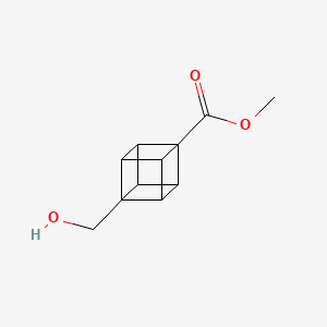 Methyl 4-(hydroxymethyl)cubane-1-carboxylate chemical structure (CAS 60462-19-3)