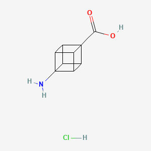 4-Aminocubane-1-carboxylic acid hydrochloride chemical structure (CAS 60462-23-9)
