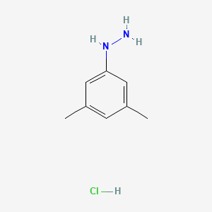3,5-Dimethylphenylhydrazine hydrochloride chemical structure (CAS 60481-36-9)