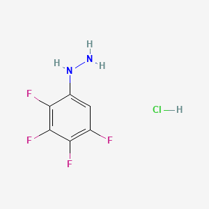 (2,3,4,5-Tetrafluorophenyl)hydrazine hydrochloride chemical structure (CAS 60481-37-0)
