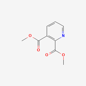 Dimethyl pyridine-2,3-dicarboxylate chemical structure (CAS 605-38-9)