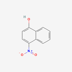 4-Nitronaphthalen-1-ol chemical structure (CAS 605-62-9)