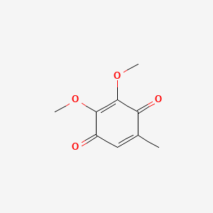 2,3-Dimethoxy-5-methylcyclohexa-2,5-diene-1,4-dione chemical structure (CAS 605-94-7)