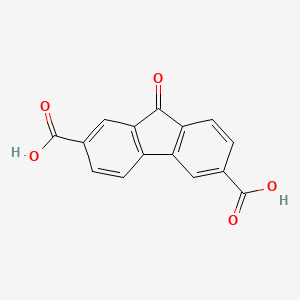 9-Oxo-9H-fluorene-2,6-dicarboxylic acid chemical structure (CAS 60505-55-7)