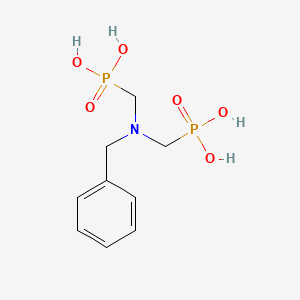 ((Benzylazanediyl)bis(methylene))diphosphonic acid chemical structure (CAS 6056-53-7)