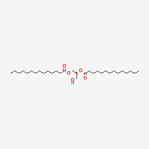 (S)-3-Hydroxypropane-1,2-diyl ditetradecanoate chemical structure (CAS 60562-16-5)