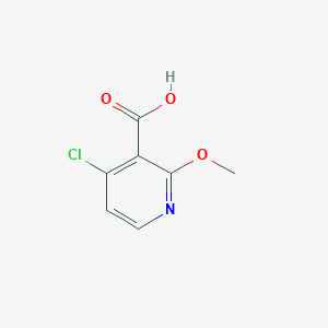 4-Chloro-2-methoxynicotinic acid chemical structure (CAS 605661-81-2)