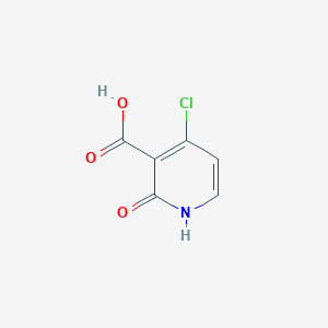 4-Chloro-2-hydroxynicotinic acid chemical structure (CAS 605661-82-3)