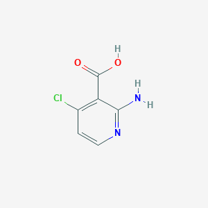 2-Amino-4-chloronicotinic acid chemical structure (CAS 605661-83-4)