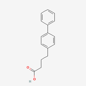 4-(4-Biphenylyl)butyric acid chemical structure (CAS 6057-60-9)