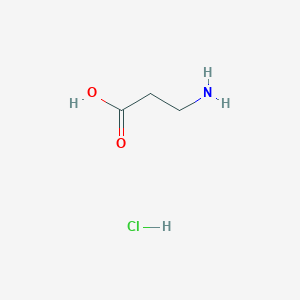 3-Aminopropanoic acid hydrochloride chemical structure (CAS 6057-90-5)