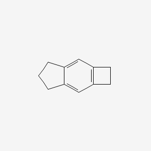 2,4,5,6-Tetrahydro-1H-cyclobuta[f]indene chemical structure (CAS 60582-10-7)