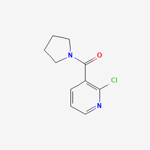 (2-Chloropyridin-3-yl)(pyrrolidin-1-yl)methanone chemical structure (CAS 60597-68-4)