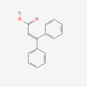3,3-Diphenylacrylic acid chemical structure (CAS 606-84-8)