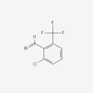 2-Chloro-6-(trifluoromethyl)benzaldehyde chemical structure (CAS 60611-22-5)