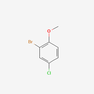2-Bromo-4-chloro-1-methoxybenzene chemical structure (CAS 60633-25-2)
