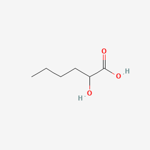 2-Hydroxyhexanoic acid chemical structure (CAS 6064-63-7)