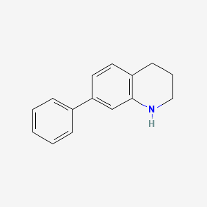 7-Phenyl-1,2,3,4-tetrahydroquinoline chemical structure (CAS 60640-17-7)