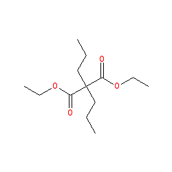 Diethyl 2,2-dipropylmalonate chemical structure (CAS 6065-63-0)