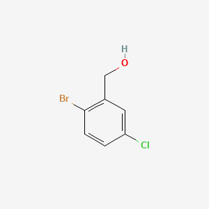 (2-Bromo-5-chlorophenyl)methanol chemical structure (CAS 60666-70-8)