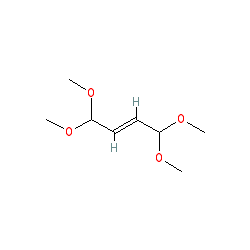 (E)-1,1,4,4-Tetramethoxybut-2-ene chemical structure (CAS 6068-62-8)
