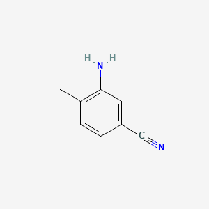 3-Amino-4-methylbenzonitrile chemical structure (CAS 60710-80-7)