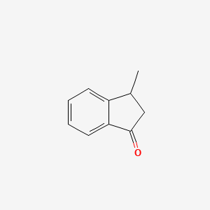 3-Methyl-2,3-dihydro-1H-inden-1-one chemical structure (CAS 6072-57-7)