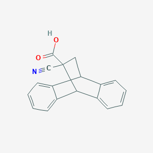 11-Cyano-9,10-dihydro-9,10-ethanoanthracene-11-carboxylic acid chemical structure (CAS 60722-02-3)