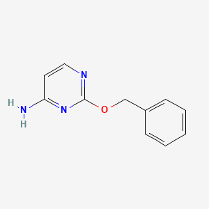 2-(Phenylmethoxy)-4-pyrimidinamine chemical structure (CAS 60722-67-0)