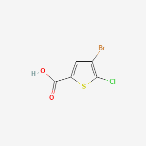 4-Bromo-5-chlorothiophene-2-carboxylic acid chemical structure (CAS 60729-37-5)