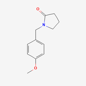 1-(4-Methoxybenzyl)pyrrolidin-2-one chemical structure (CAS 60737-65-7)