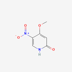 4-Methoxy-5-nitropyridin-2(1H)-one chemical structure (CAS 607373-82-0)